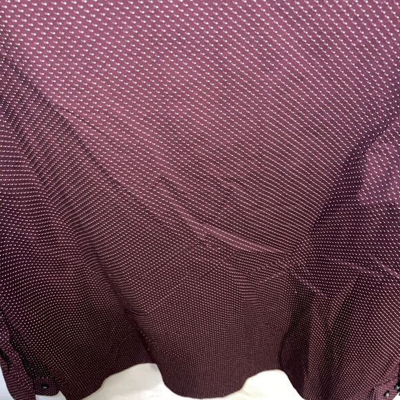 Apt. 9 Dress Shirt Men’s Size Large Purple Dotted Long Sleeve Button Up 17 34/35 - Picture 12 of 12
